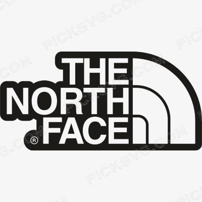 The North Face Outline Svg - Brands Logos SVG