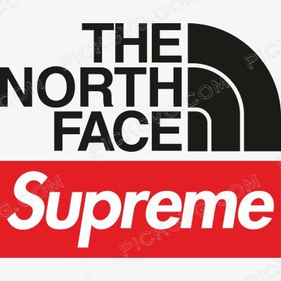 The North Face with Supreme Svg - Brands Logos SVG