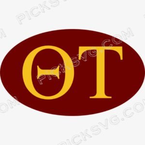 Theta Tau Circle Svg - Fraternity Sorority
