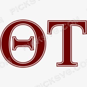 Theta Tau Greek Letter Svg - Fraternity Sorority