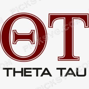 Theta Tau Greek Letter Logo Svg - Fraternity Sorority
