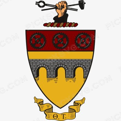 Theta Tau crest 1 Theta Tau Crest Svg - Fraternity Sorority