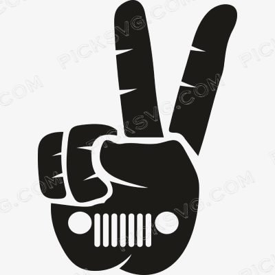 Two finger jeep wave Two Finger Jeep Wave Svg - Motor logos SVG