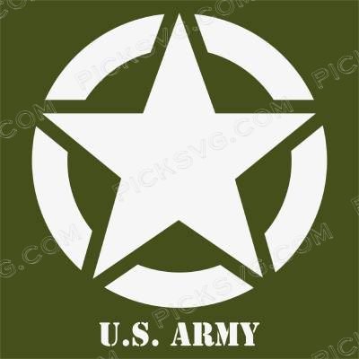 US Army Star 2 US Army Star Svg - Patriotic And Flags