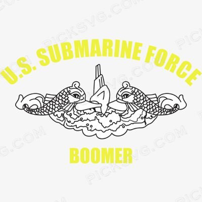 US Navy Submarine Force Boomer US Navy Submarine Force Boomer Svg - Patriotic And Flags