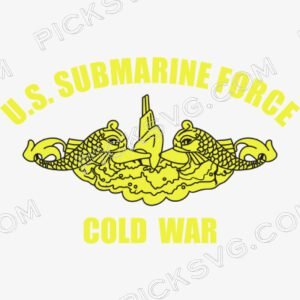 US Navy Submarine Force Cold War Svg - Patriotic And Flags