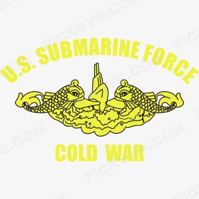 US Navy Submarine Force Cold War Svg - Patriotic And Flags