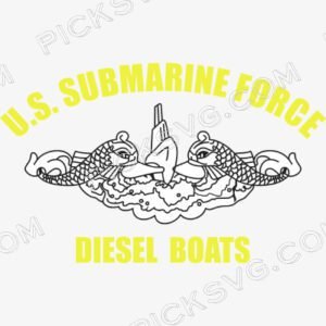 US Navy Submarine Force Diesel Boats Svg - Patriotic And Flags