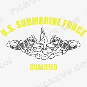 US Navy Submarine Force Qualified Svg - Patriotic And Flags