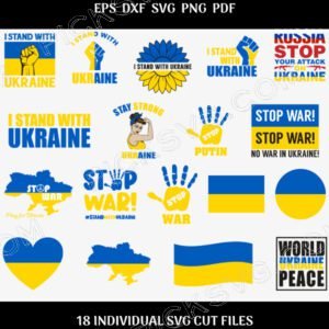 Ukraine Flag Bundle Svg - Design Bundle SVG