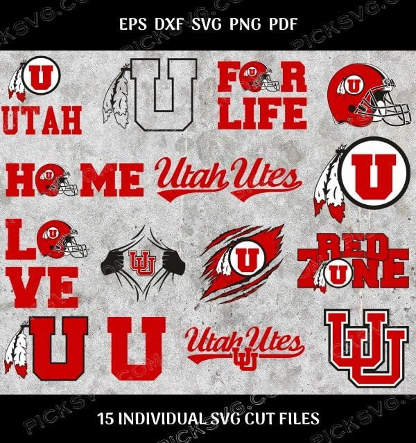 Utah Utes Bundle Svg