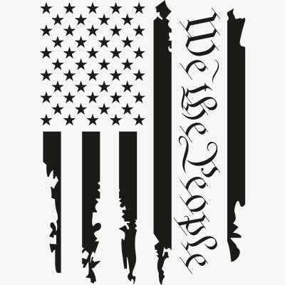We the People Black Cut Flag Svg We the People Black Cut Flag Svg - Patriotic And Flags