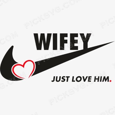 Wifey Heart Just Love Him 1 Wifey Heart Just Love Him Svg - Brands Logos SVG