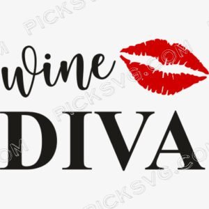 Wine Diva Svg - Miscellaneous SVG