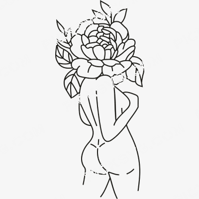 Woman body Floral woman Woman Body Floral Woman Svg - Miscellaneous SVG