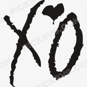 Xo Black Svg - Miscellaneous SVG