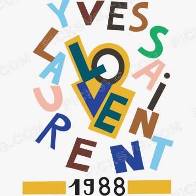 Ysl Yves Saint Laurent Svg 1 Yves Saint Laurent 1988 Svg - Yves Saint Laurent Logo Svg