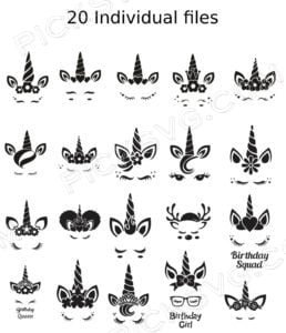 Unicorn Bundle Svg - Design Bundle SVG