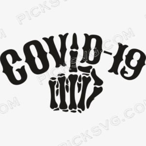 Middle Finger Covid 19 Svg - Miscellaneous SVG