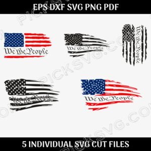 We the People Flag Svg 1