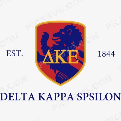 Delta Kappa Epsilon Est 1844 Svg - Fraternity Sorority