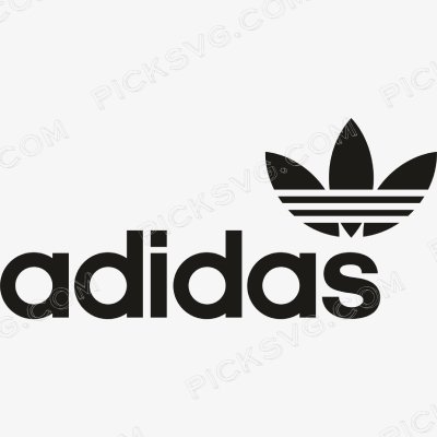 Adidas with Symbol Black Svg Adidas with Symbol Black Svg - Adidas Logos Svg