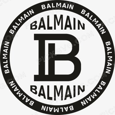 Balmain with Symbol Circle Svg Balmain With Symbol Circle Svg - Brands Logos SVG