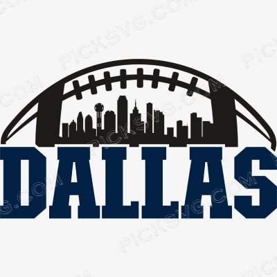 Dallas Football City Skyline Svg - Sports Logos