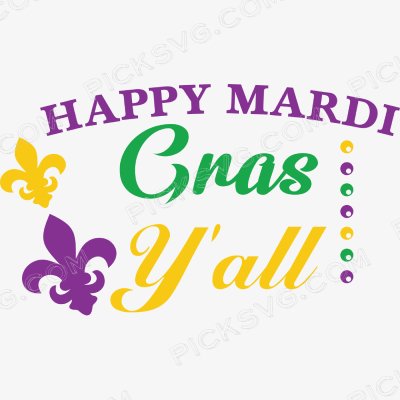 Happy Mardi Gras Y'all Svg Happy Mardi Gras Yall Svg - Miscellaneous SVG