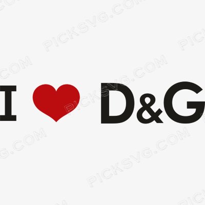I Love Dolce And Gabbana Svg - Fashion Brands SVG