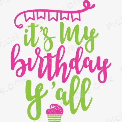 It's My Birthday Svg It's My Birthday Svg