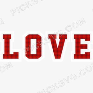 Love Buffalo Plaid Logo Svg - Miscellaneous SVG