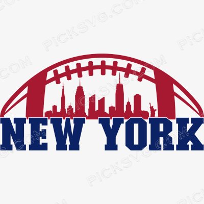 New York Football City Skyline Svg New York Football City Skyline Svg - Sports Logos