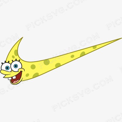 Nike Sponge Bob Svg Nike Sponge Bob Svg