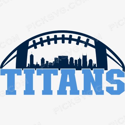 Titans Football City Skyline Svg Titans Football City Skyline Svg - Sports Logos