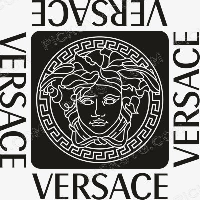 Versace Woman with Letter Black Svg Versace Woman With Letter Black Svg - Brands Logos SVG