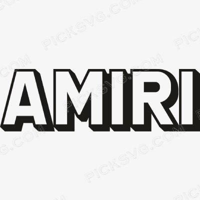 Amiri Outline Letter Svg Amiri Logo Svg - Amiri Svg