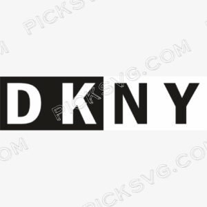 Dkny Black And White Svg