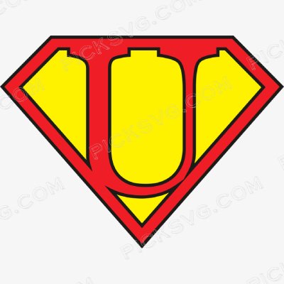 Superhero Themed English Letters U Svg Superhero Logo Icon With Letters U Svg - Miscellaneous SVG