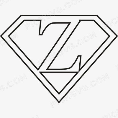 Superhero Themed English Letters Z Black Svg Super Hero Logo Letter Z Svg - Miscellaneous SVG