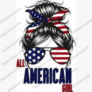 All American Girl Svg - Miscellaneous SVG