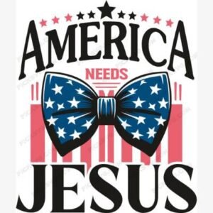 America-Needs-Jesus-Bow-Logo-Svg