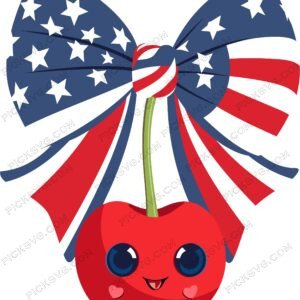 Cherry Coquette Bow American SVG - Miscellaneous SVG