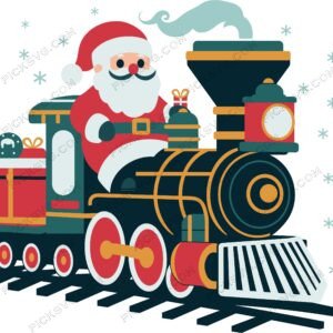 Christmas Train Svg