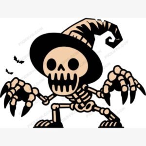 Cartoon Skeleton SVG - Halloween Svg