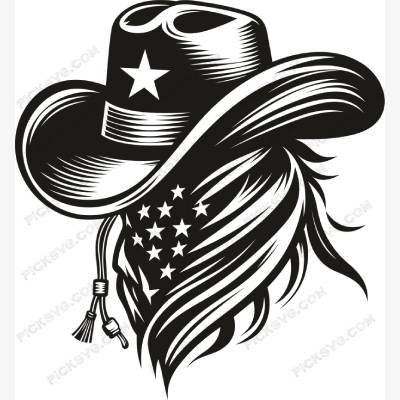 PickSVG Cowboy Portrait Man In Bandanna SVG Cowboy Portrait Man In Bandanna SVG - Miscellaneous SVG