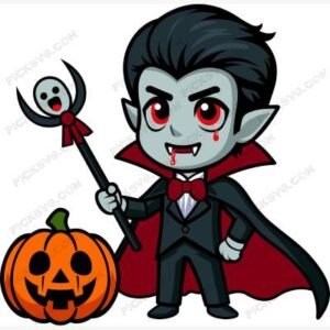picksvg Cute Dracula Cartoon SVG