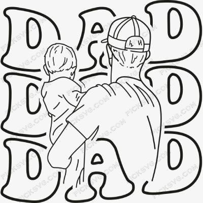 picksvg -Dad And Son Black Dad And Son Black SVG - Quotes SVG