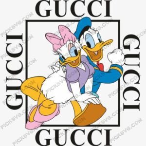 picksvg - Daisy And Donald Gucci Svg