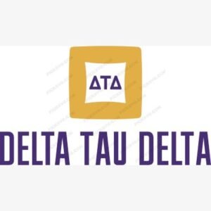 Delta Zeta Greek Letter Black